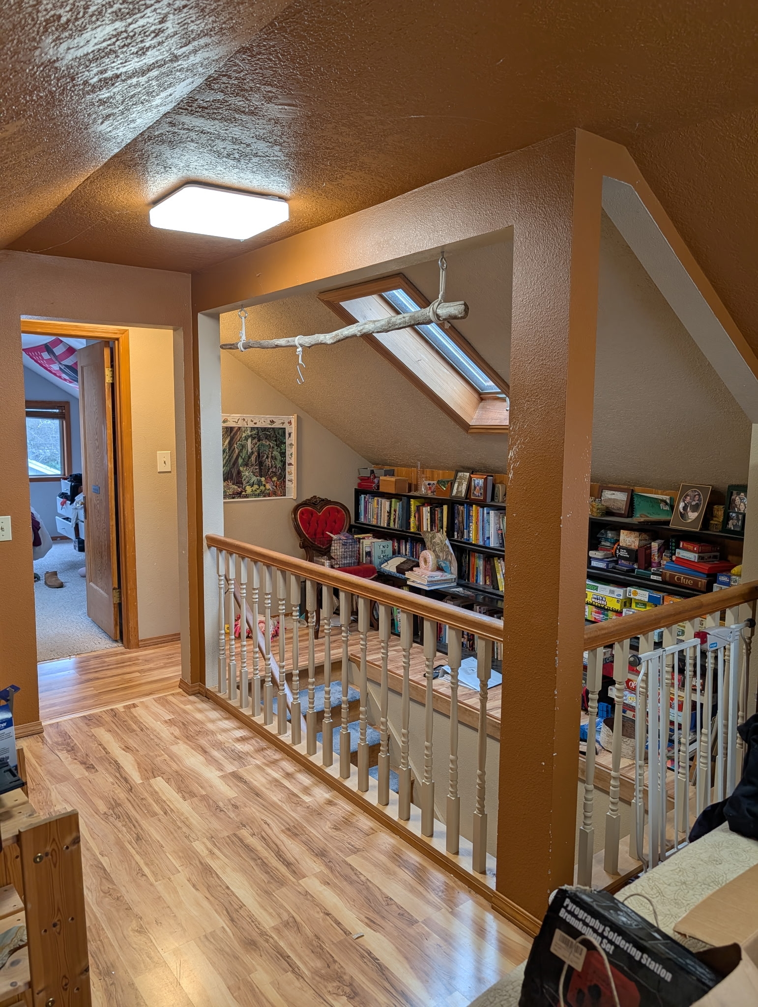 Finished Loft with Skylights