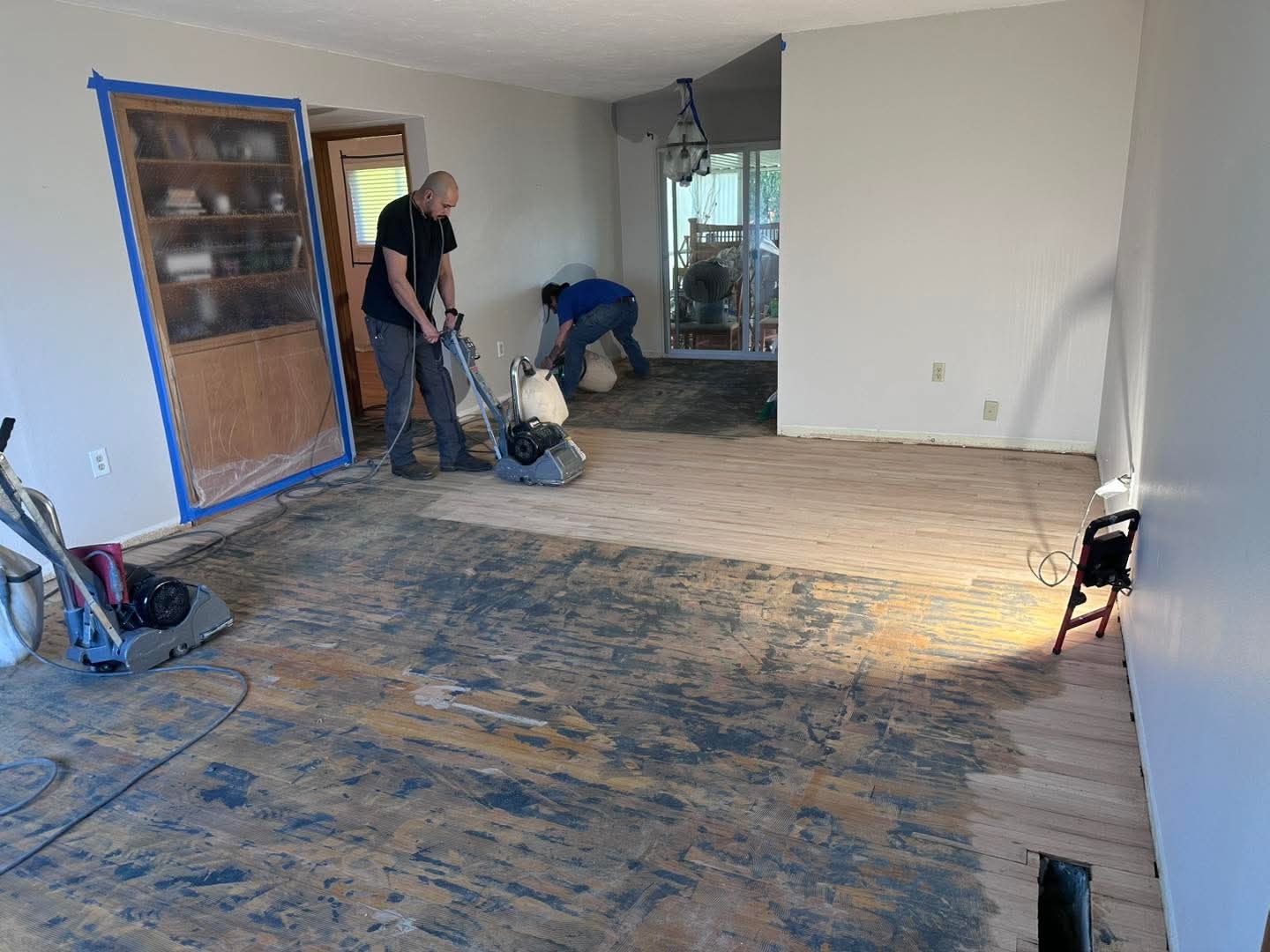 Team Working on Floor